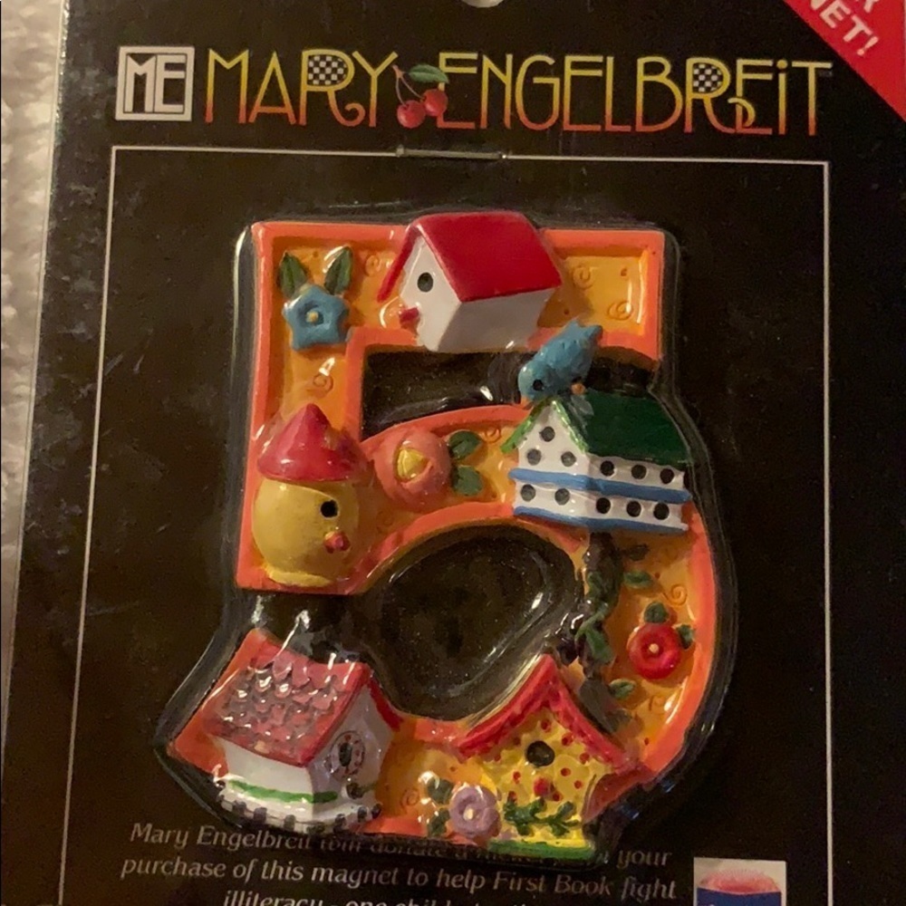 Mary Engelbreit Enseco Super Magnet #5 (Five)